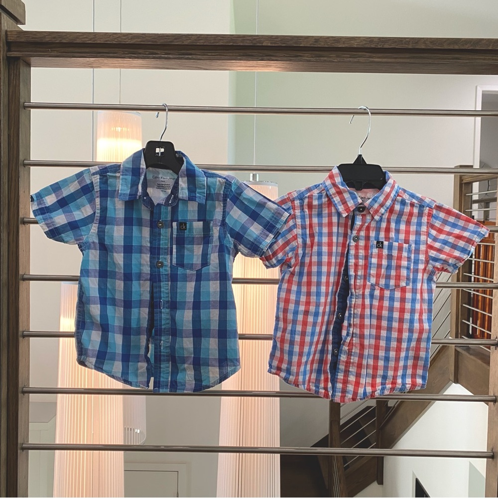 Set of 2 Calvin Klein short sleeve shirts